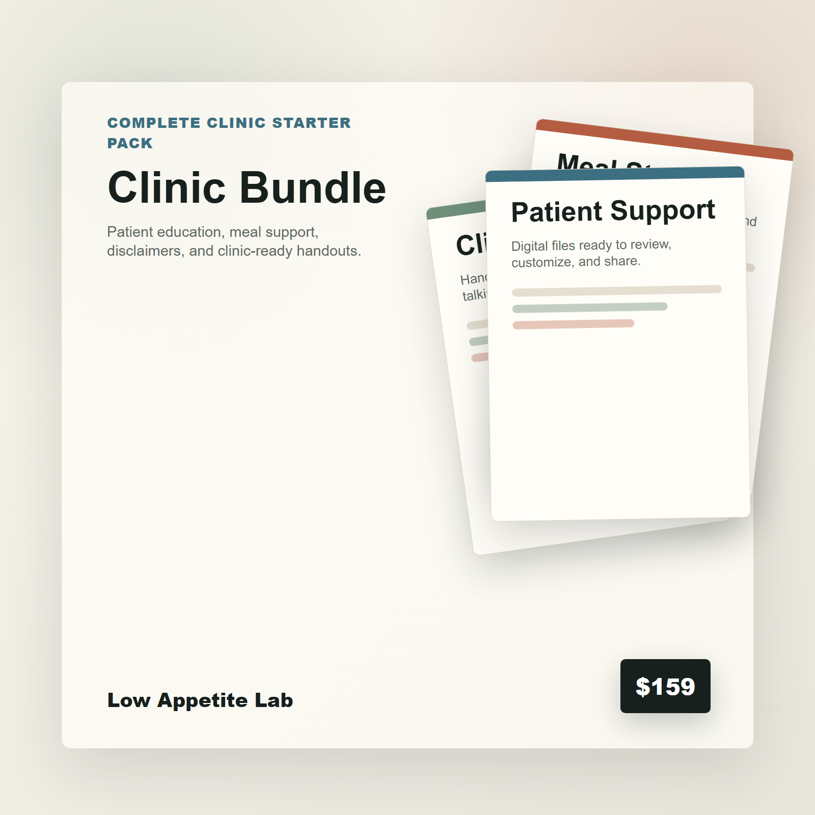 Low Appetite Lab Clinic Bundle digital product preview